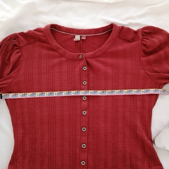 Anthropologie Pilcro Puff Sleeve Long Sleeve Button Light Cardigan Small - Picture 12 of 13